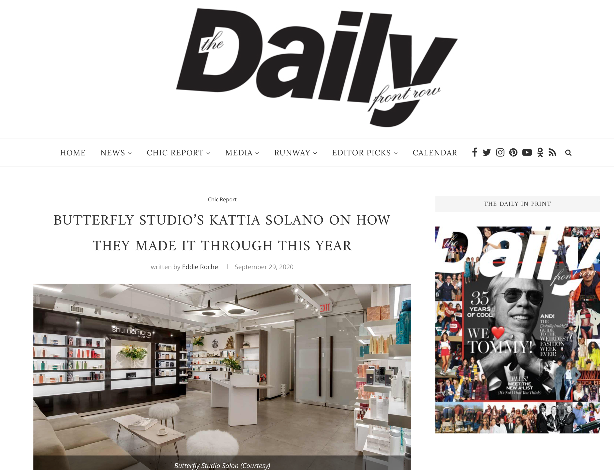 Daily Front Row Interview
