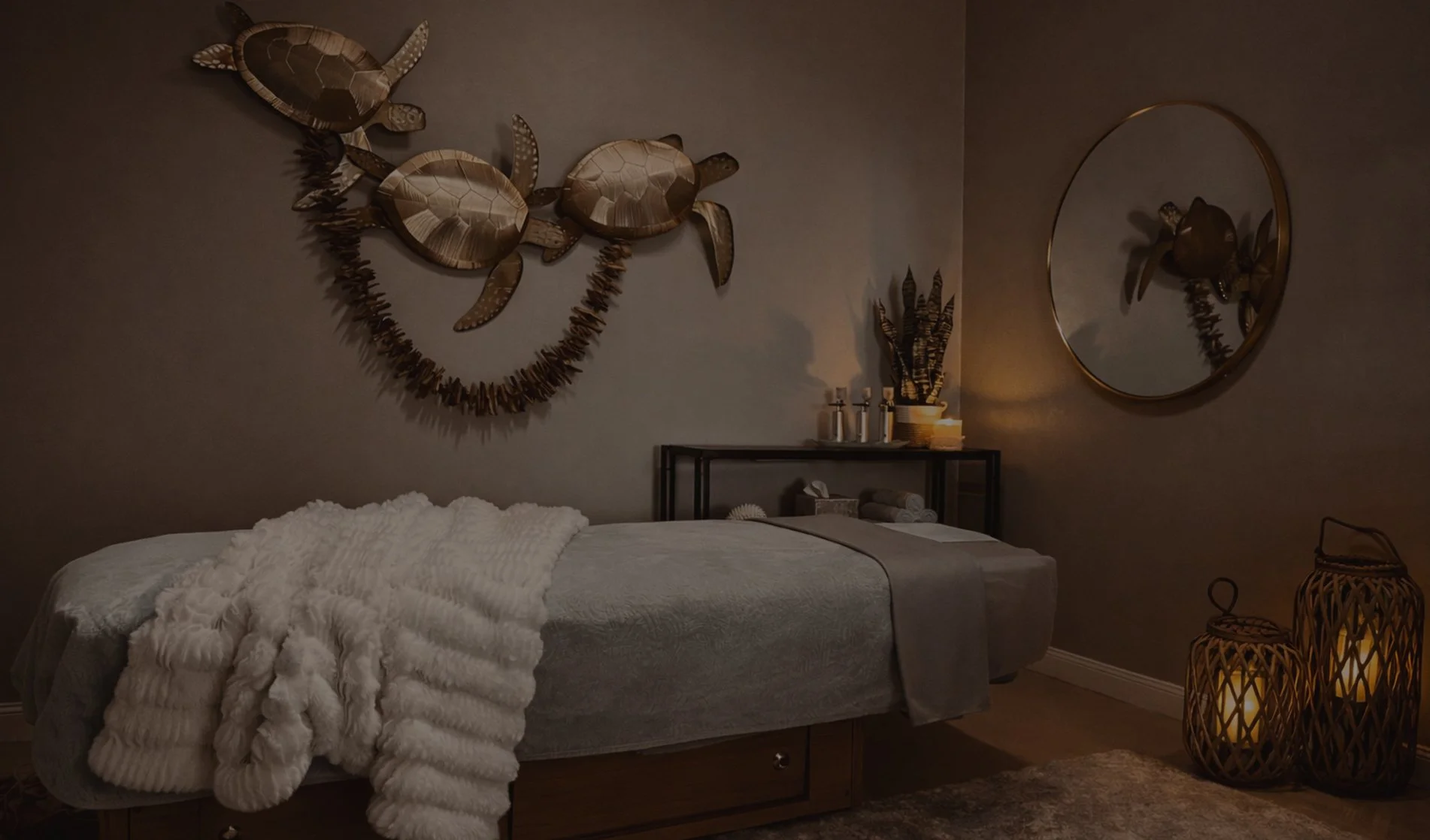 Private skincare studio at Kim Michele Skin Care in Las Cruces, New Mexico, offering personalized anti-aging facials in a calm, relaxing environment.