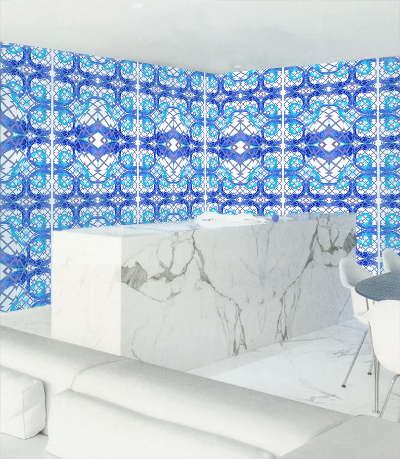 CAGE TURQUOISE wallpaper in kitchen.jpg