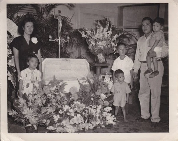 My grandmother is on the left and my grandfather is on the right.