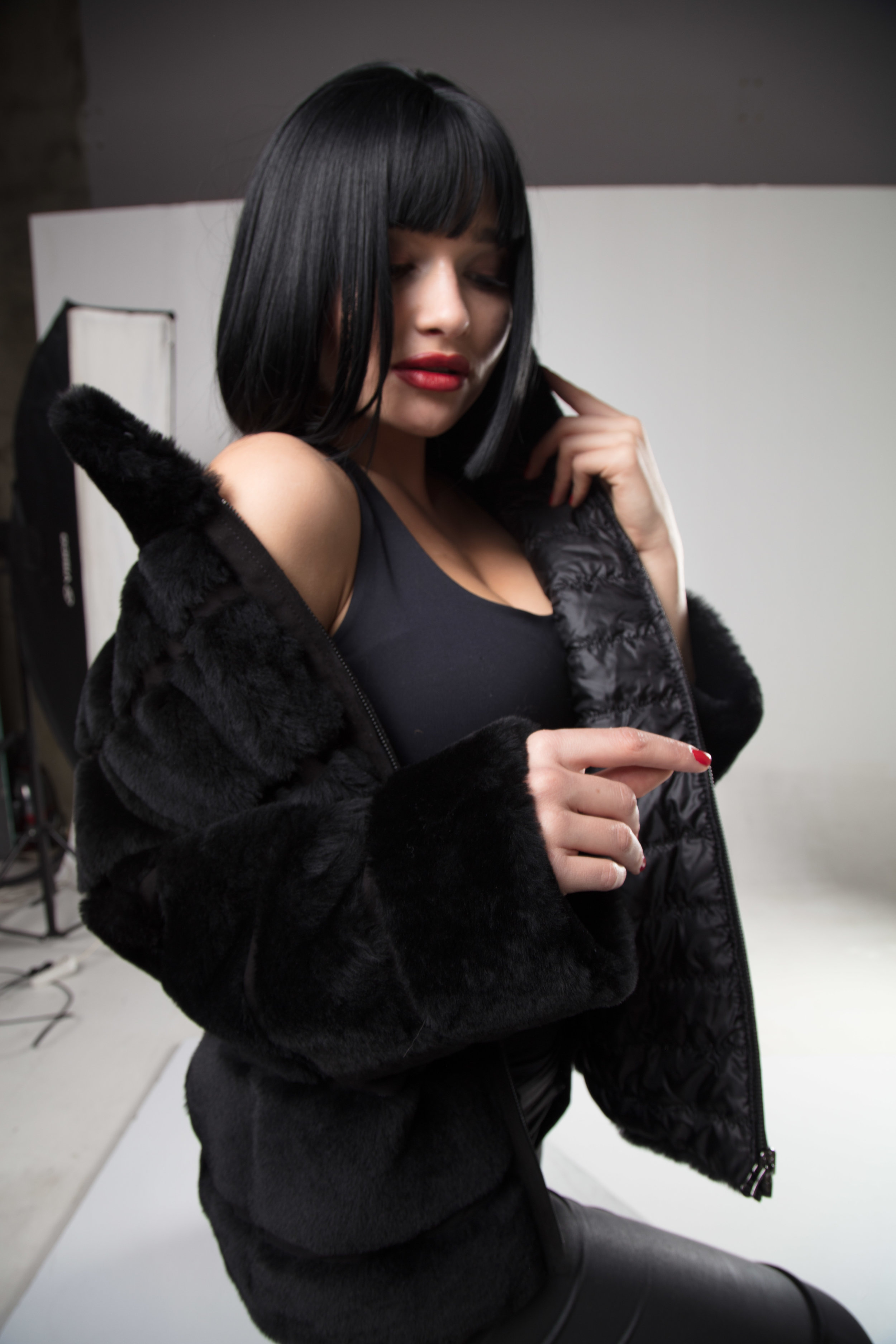 Black Fur Jacket