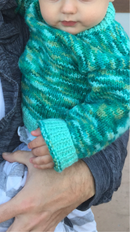 Hand knitted sweater from the same Aussie grandmother we bought the one above from.