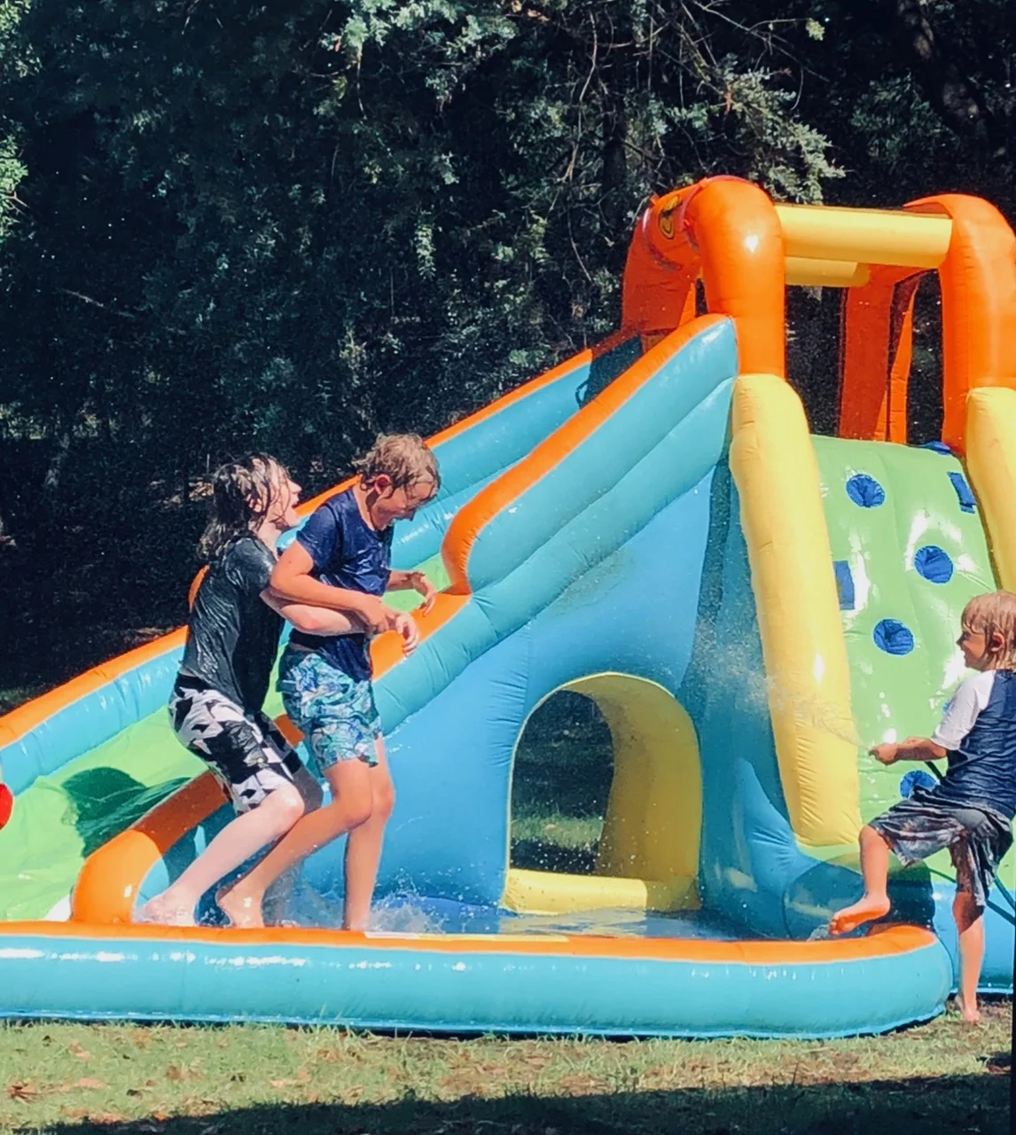 Summer Christmas always involves water with cousin Jack.