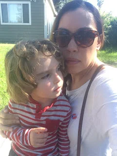 Cylas and I after voting in the 2016 election