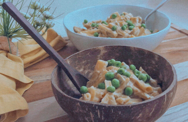 Recipe: Creamy Cauli Mac n' Peas by Jennah Jensen