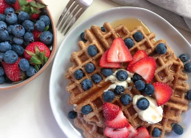 Wholesome Oat Waffles by Jennah Jensen