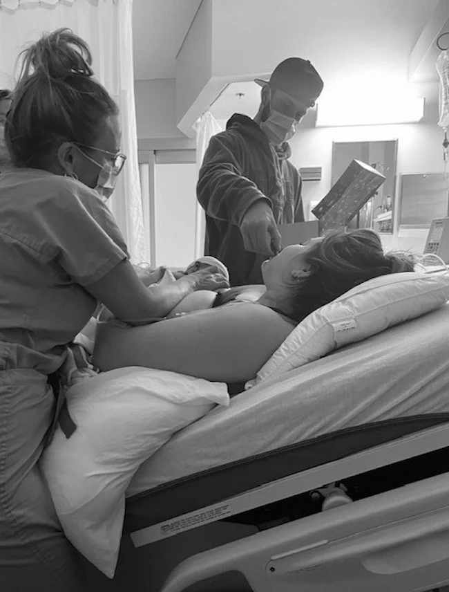 First time mama, Bodhi's birth story by Sydney