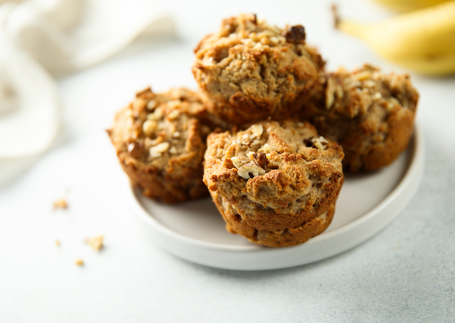 Recipe: Banana and Oat Blender Muffins