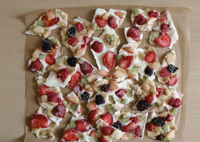 Recipe: Frozen Fruit &amp; Coconut Yoghurt Bark