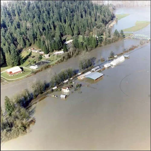 Snohomish River, February 1996. Photo via King County, WA .