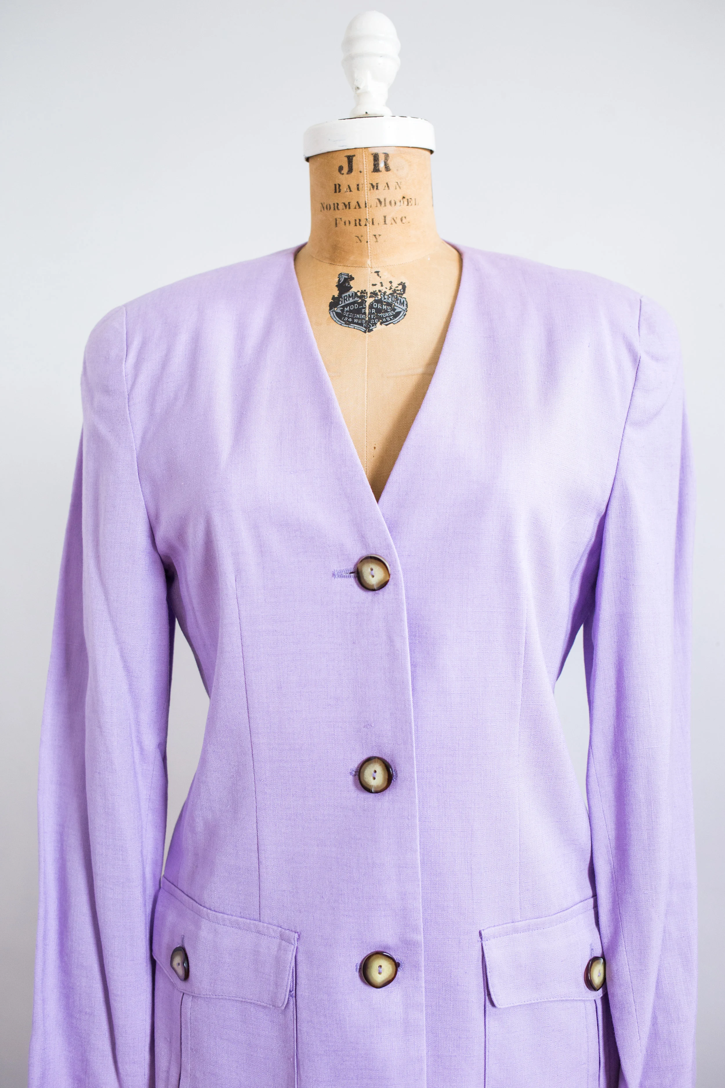 lavender suit jacket