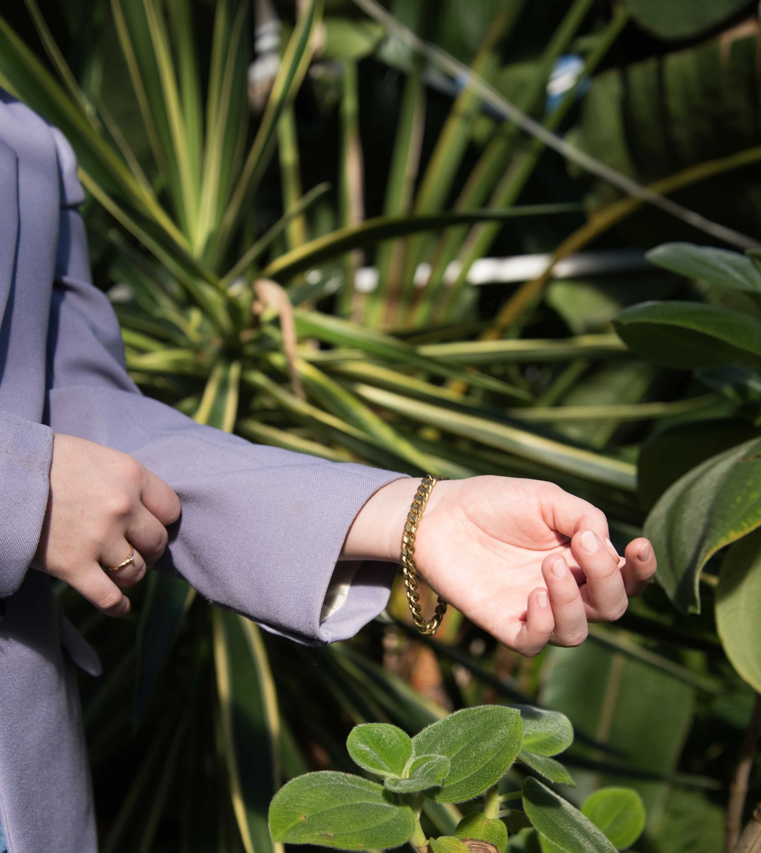 Solid Brass Chain Bracelet — Sir Milky Quartz