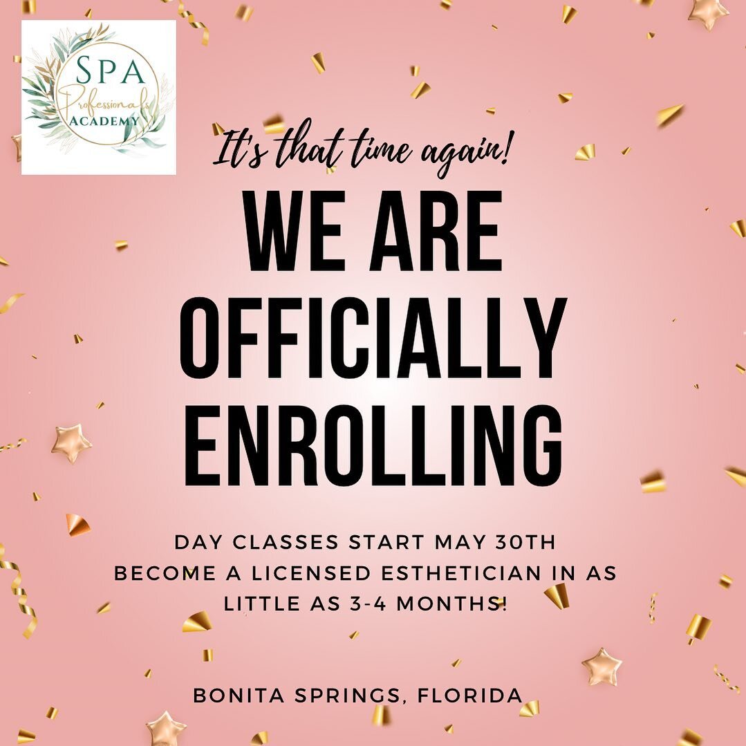 What are you waiting for? There&rsquo;s never been a better time to invest in yourself. 

We only have a few spots left for May! DM us to book your tour and see what all the fuss is about at #spaprofessionalsacademy 

#spaeducation #facialcourse #est
