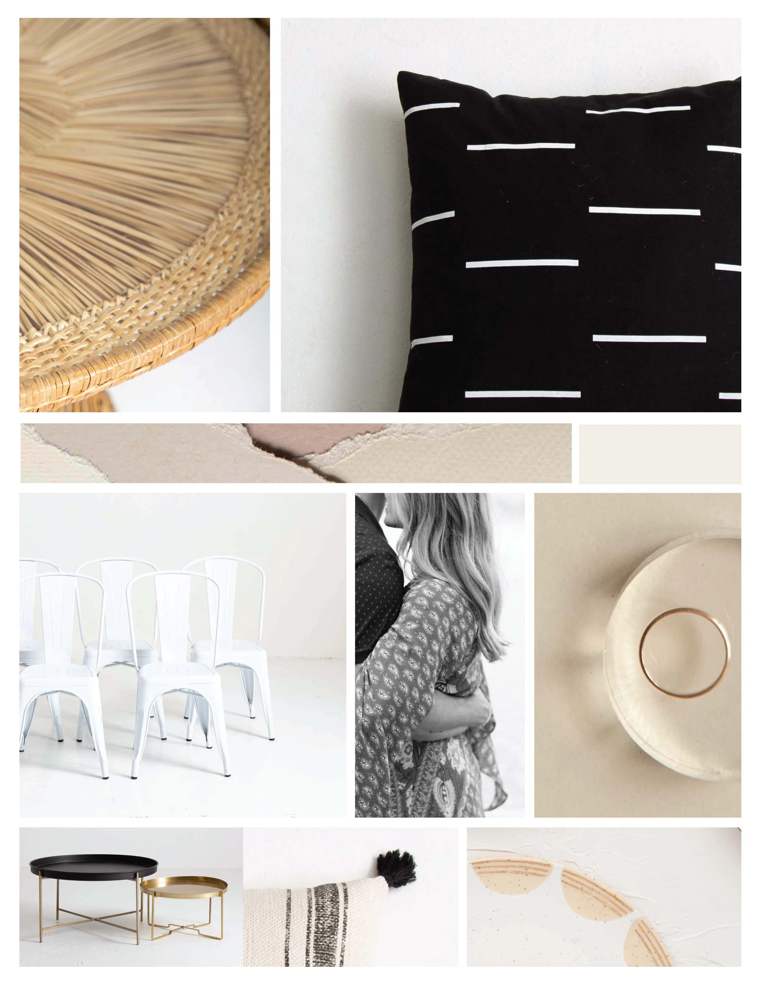 Mood Board Templates - Portrait Illustrator Files