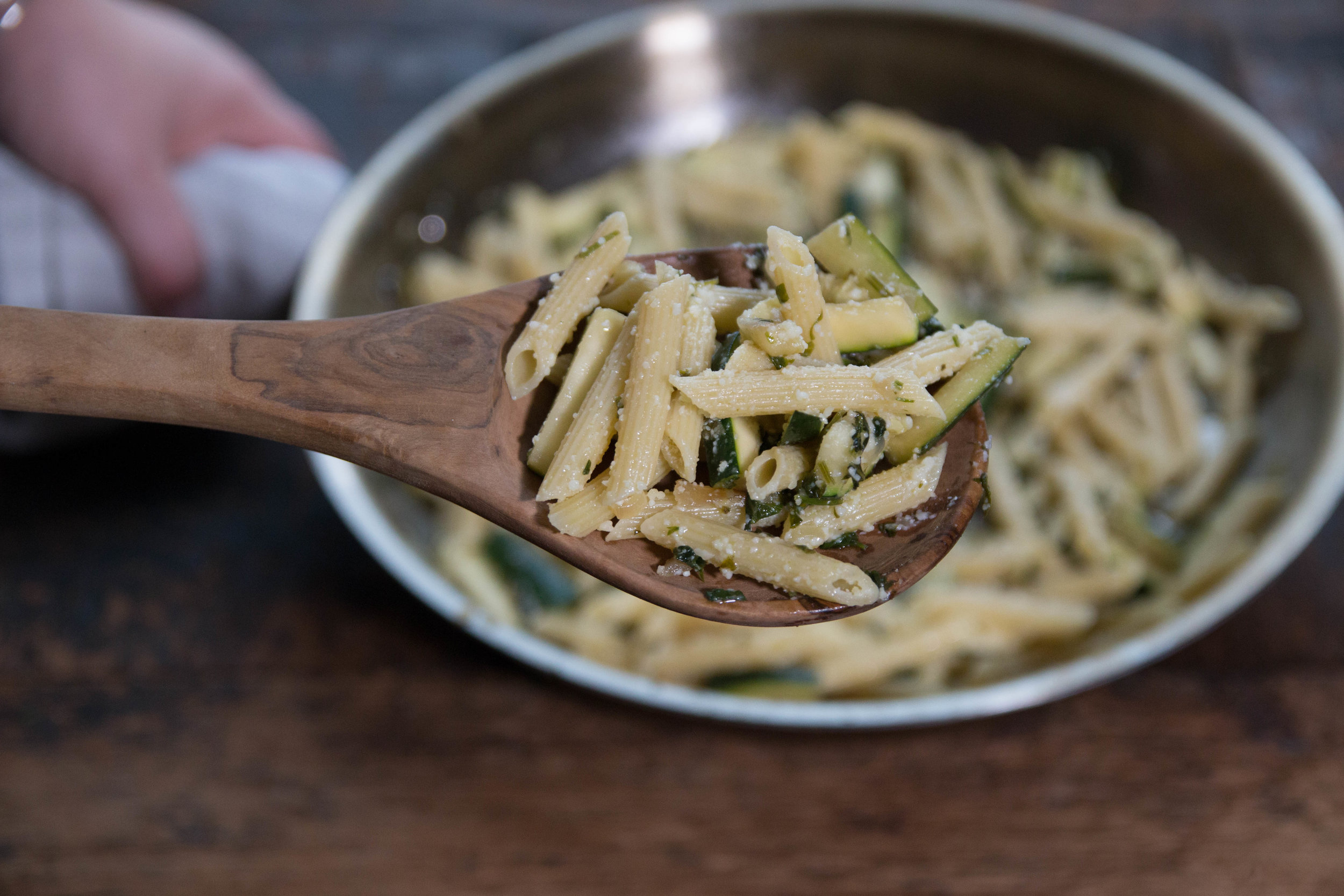 Zucchini Pasta Food Styling photography
