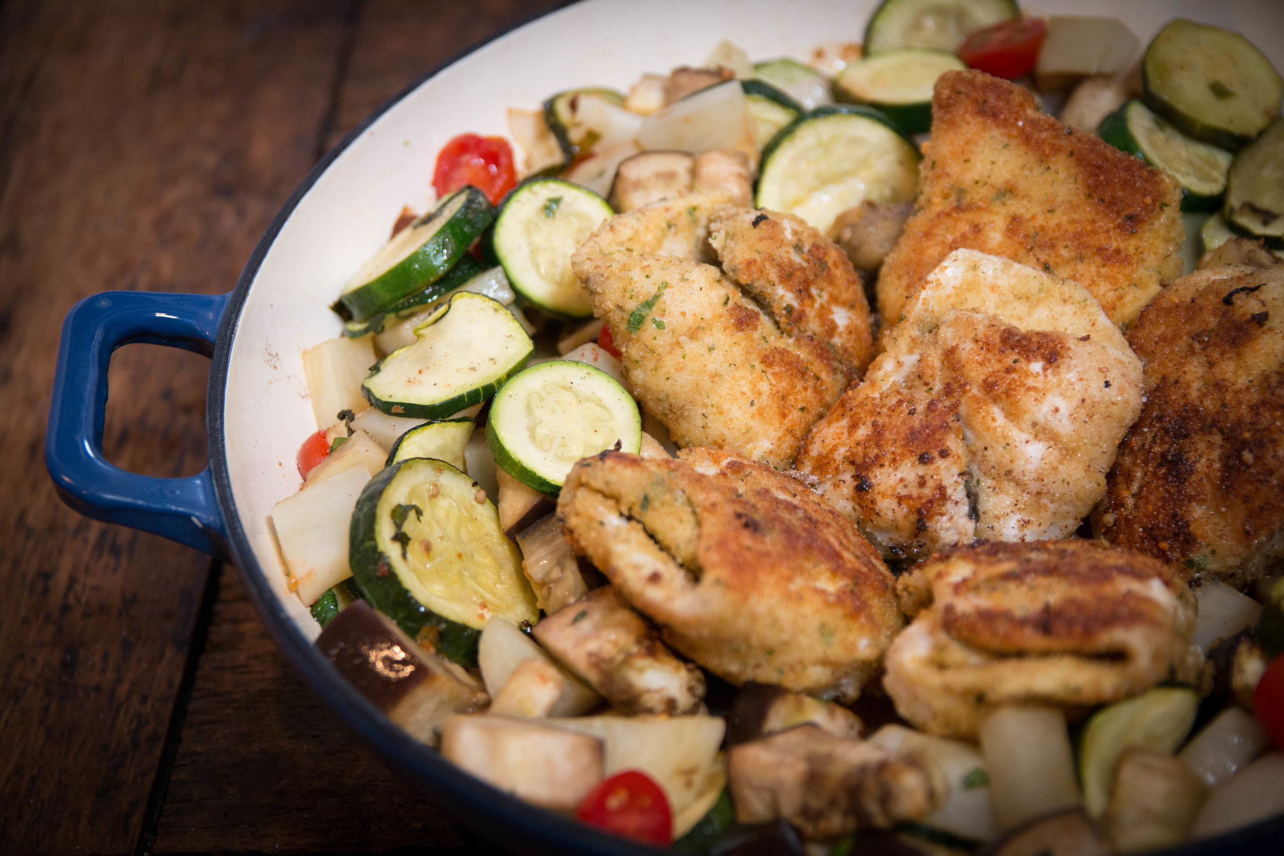 Roasted Veal and Vegetables Food Styling photography