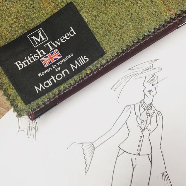 So excited to announce the soon to be launch of Antonia Houston Couture in 2018. Here&rsquo;s a sneak peek of what&rsquo;s in store by the lovely @oliviabphoto ...A collection of Yorkshire Tweeds from Marton Mills, luscious Devore silks  from @meiji_
