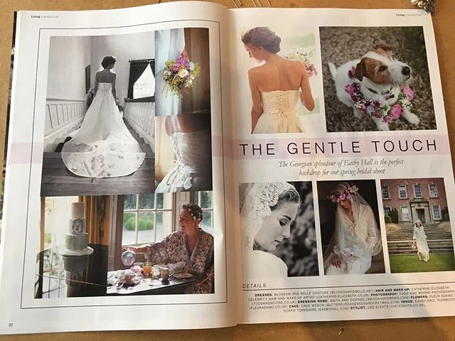 Throwback today. Our lovely dresses in @yorkshire_living  #couture #bespoke #bridal #fashiondesigner #englishwedding #yorkshire #silk #madetomeasure #madeinengland