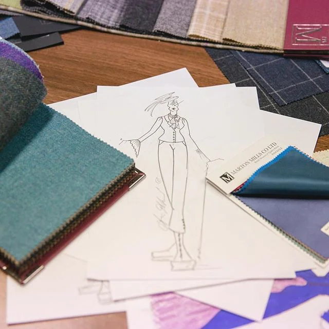 Another sneak peek of our time at Marton Mills choosing from their luxurious tweeds. Photo credit to the lovely @oliviabphoto #commercialphotographer #fashiondesigner #couture #couturier #bespoketailor #handmadeinyorkshire #handmadeinyork #britishmad