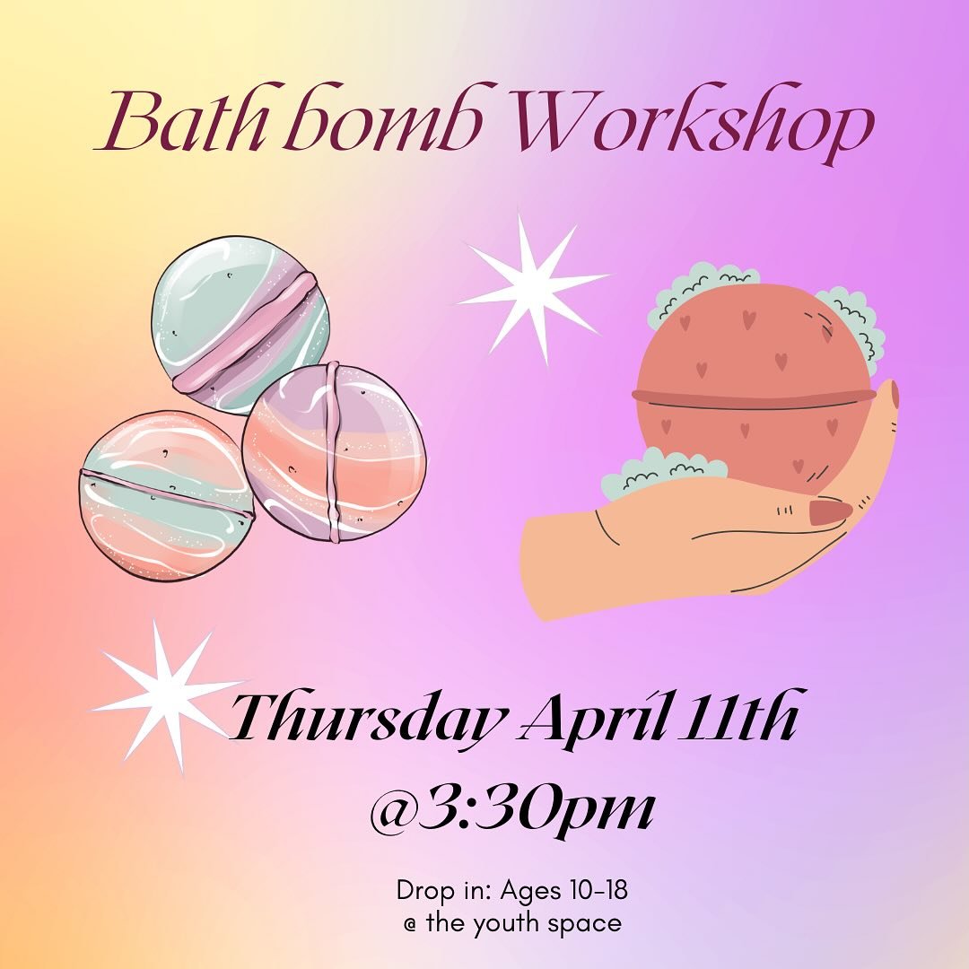 Come join us tomorrow for bath bombs💕We open at 3pm!