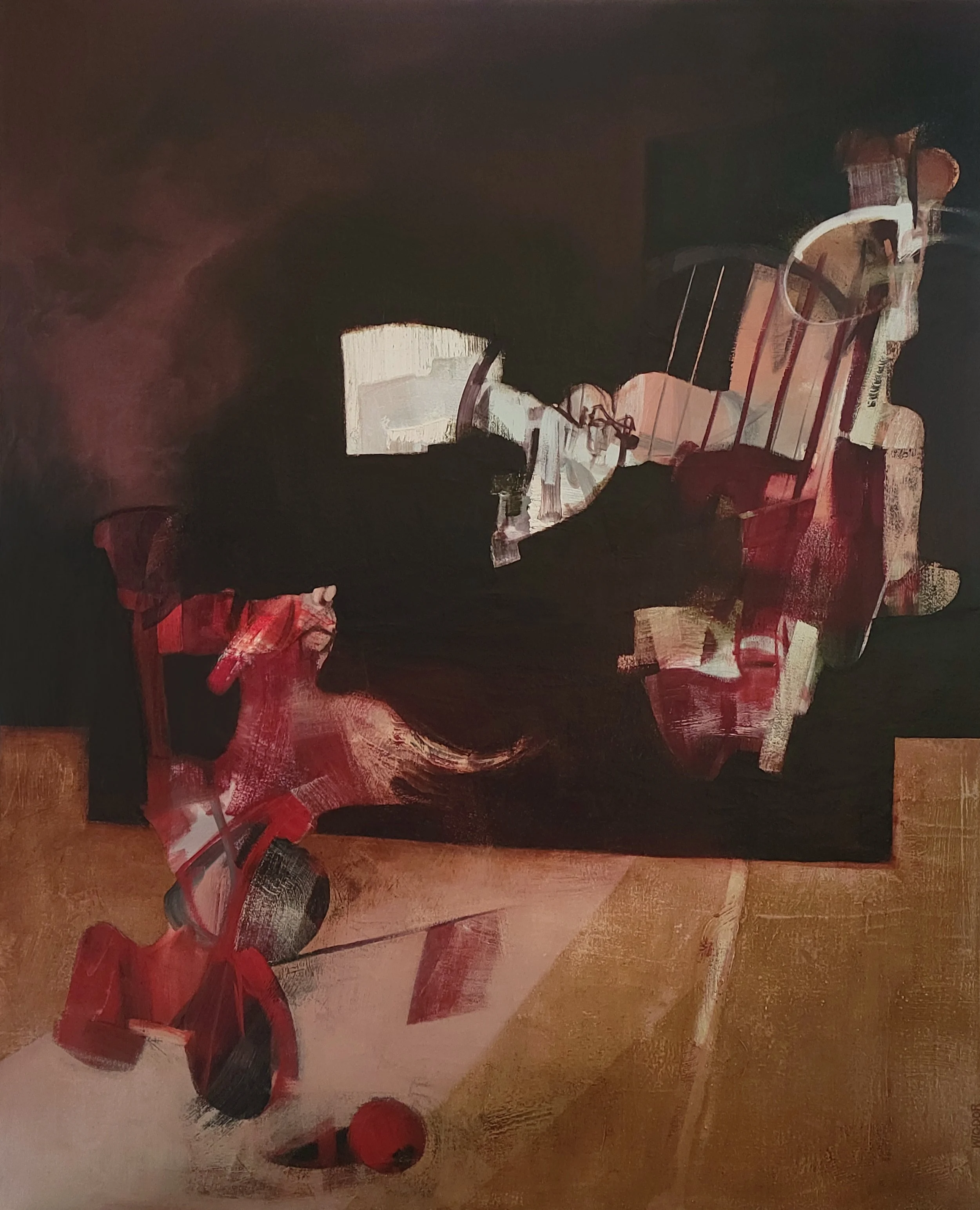 "The Chase",  oil on canvas,  49x60, Dana Wigdor