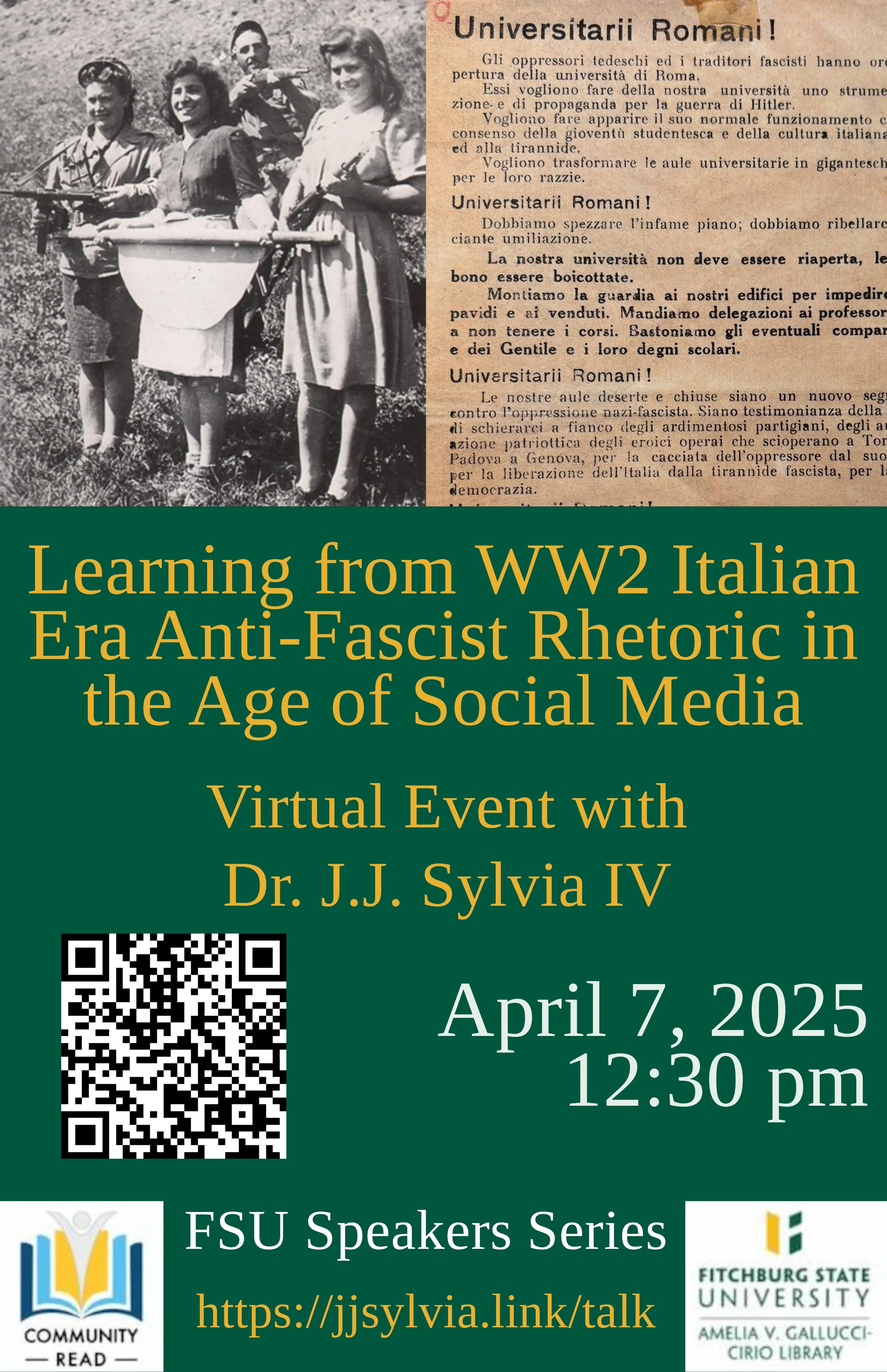 Learning from WW2 Italian Era Anti-Fascist Rhetoric in the Age of Social Media