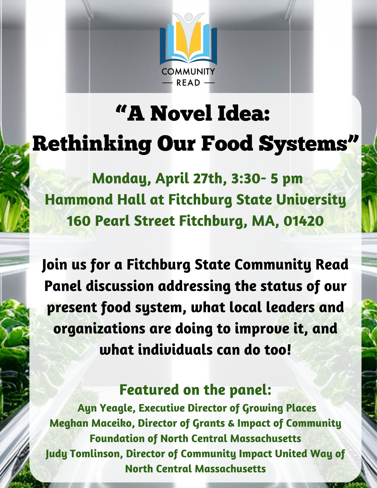 A Novel Idea: Rethinking Our Food Systems