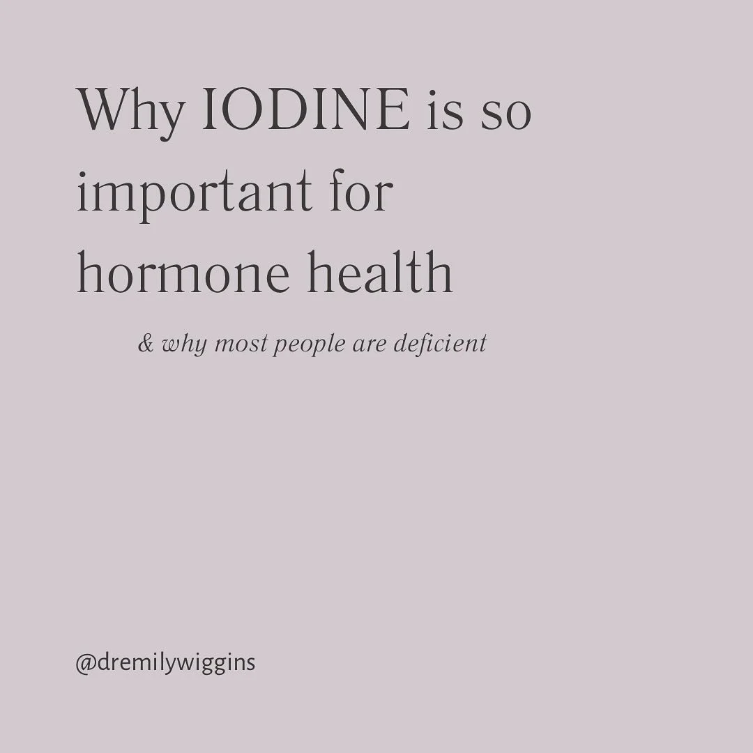 Iodine is a massively under appreciated mineral with many believing we&rsquo;ll just effortlessly get it from our diet or not evening giving it a moment&rsquo;s thought.

Especially in thyroid, menstrual and breast issues, it is crucial to make sure 
