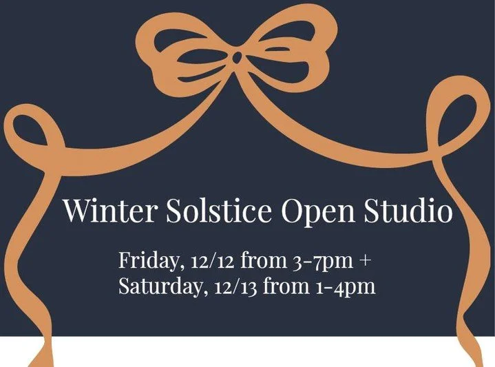 And just like that &mdash; the lights are up, the music is playing, and there&rsquo;s a little extra sparkle in the air. I truly love this season and everything it brings. Join us on 12/4 at Grapevine and at the Winter Solstice Open Studio on 12/12 -