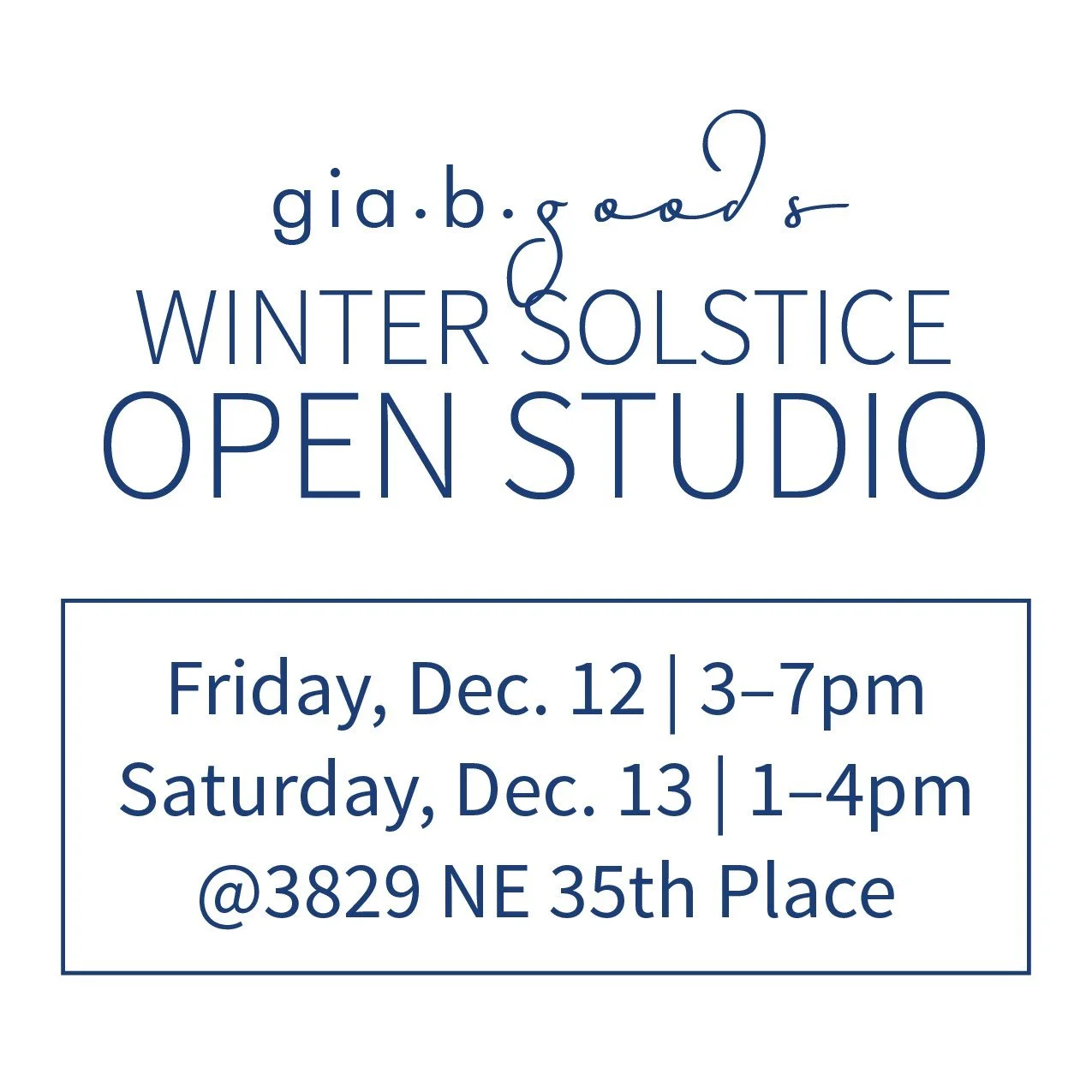 Step into our Winter Solstice Open Studio &mdash; a warm, sparkling holiday gathering where my full collection of natural, small-batch skin- and fascia-care tools will be available, along with a couple special new product debuts created for the seaso