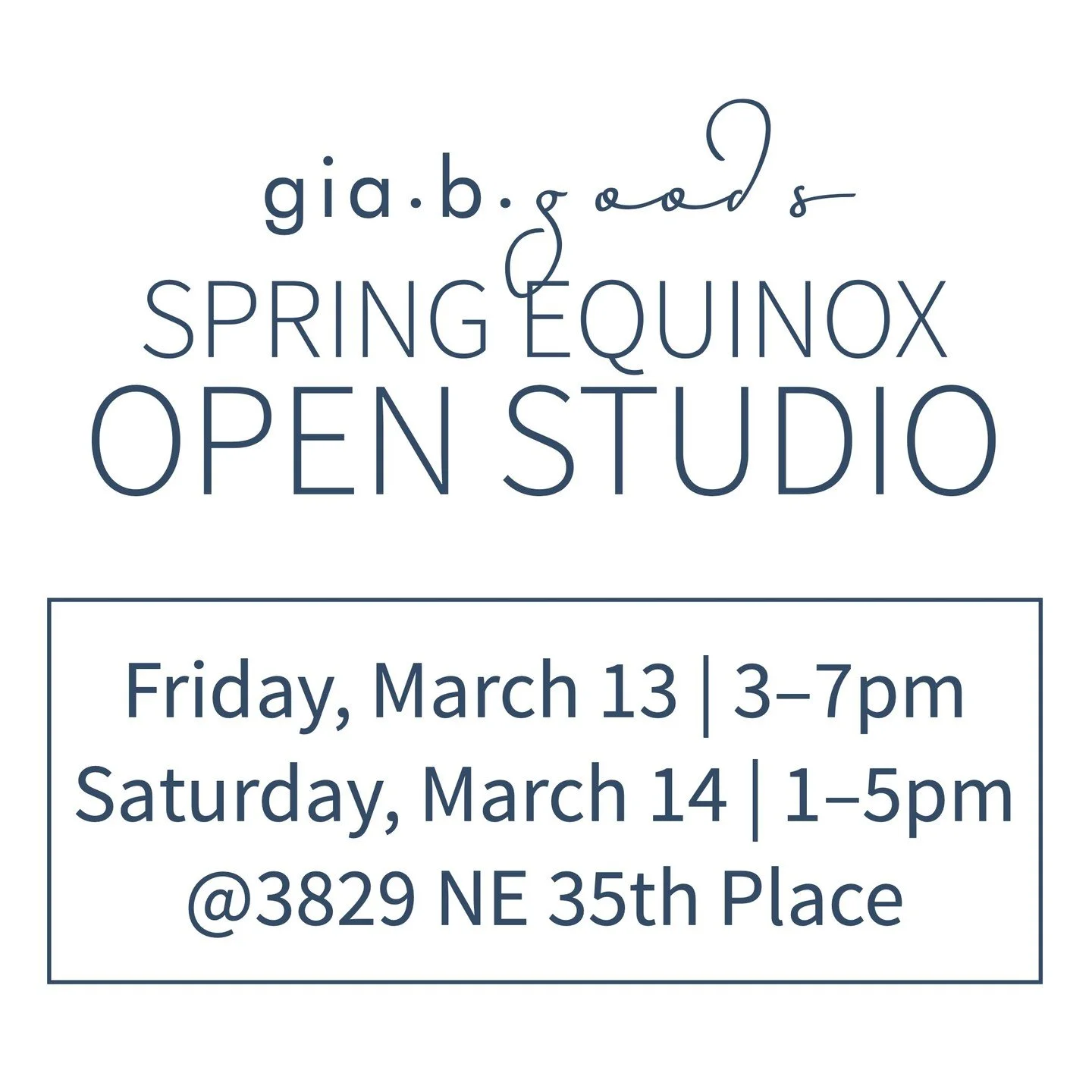 Spring is on the way&hellip; and Open Studio is NEXT WEEK.

Emerging research suggests gathering with friends doesn&rsquo;t just make us happier &mdash; it may help decrease inflammation AND &ldquo;slow biological aging at the cellular level.&rdquo; 