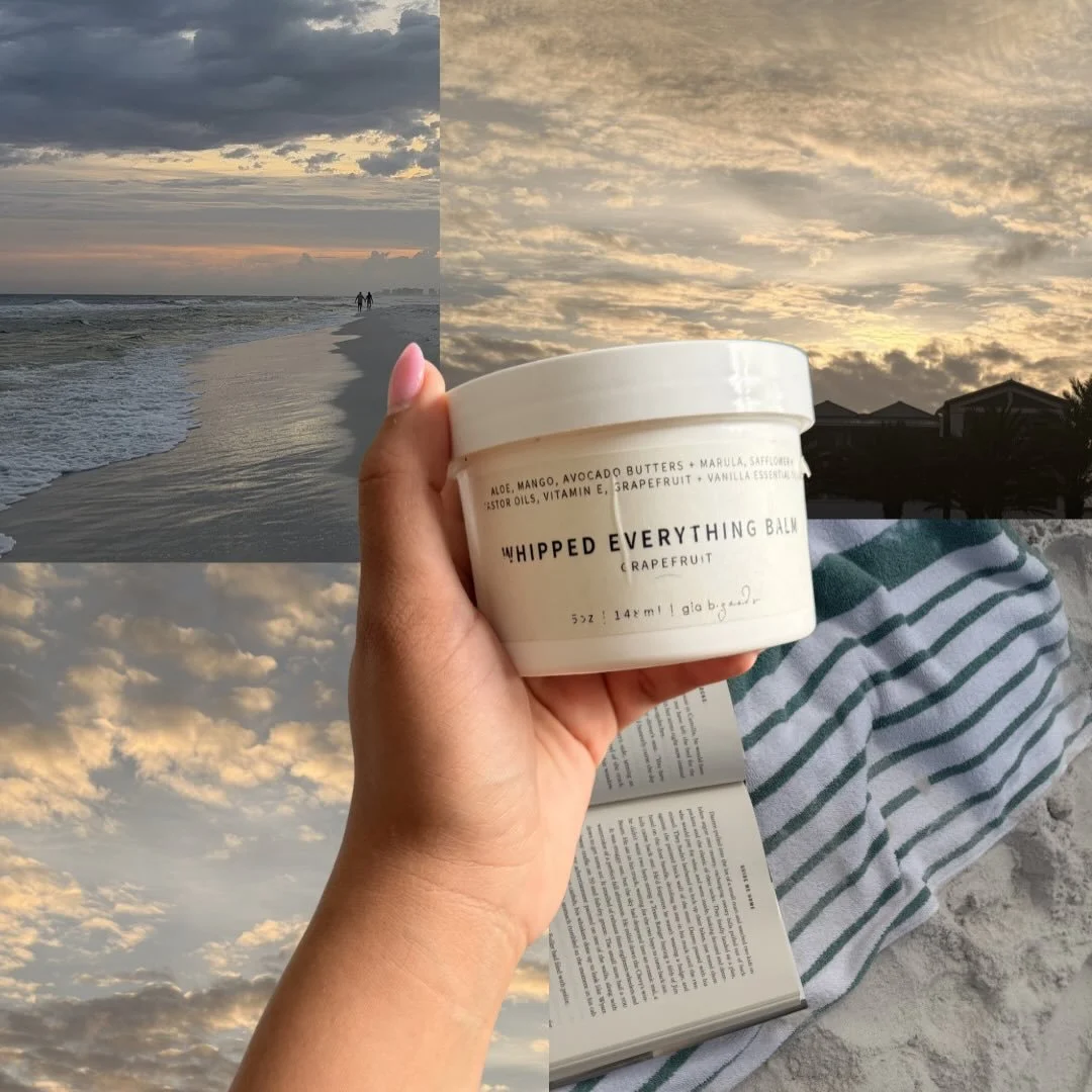 Fun in the sun (and post-sun soothing brought to you by gbg&rsquo;s whipped everything balm!) 🌊🐚⛱️