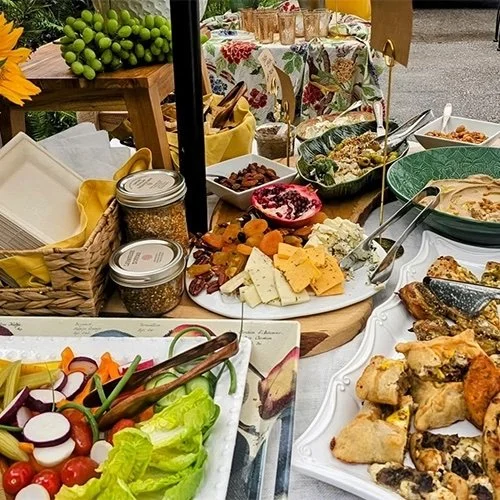 with all the craziness around us, (shhh. everything's fine) let's gather IRL. 

The solstice is happening this weekend and my friends and I are going to be here celebrating the longest day with 

☀️ the most delicious food + drink + 
☀️ bright + summ