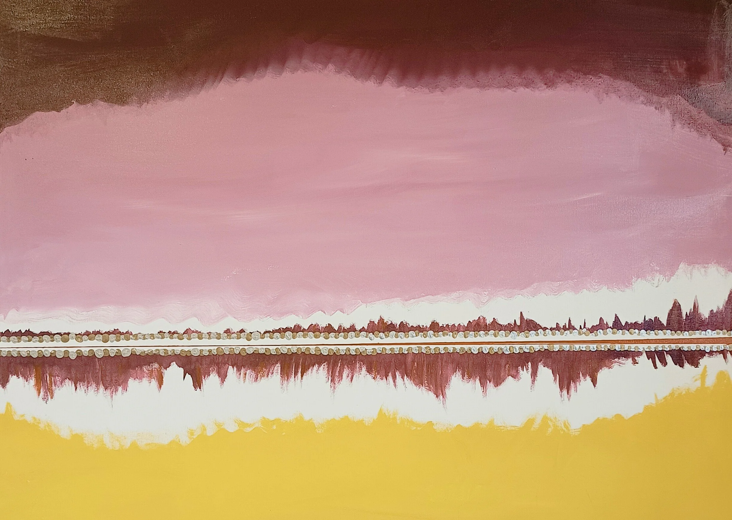 Horizon Line, an original abstract acrylic painting by Adam Hillary