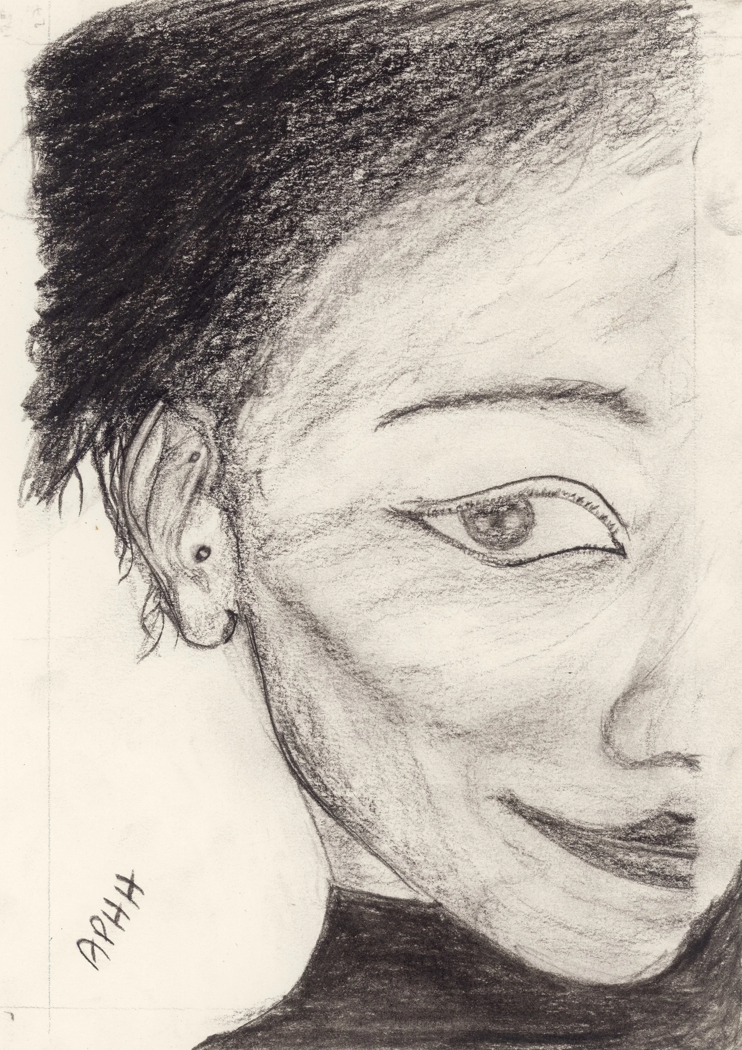 Eye Study, a charcoal sketch by Adam Hillary — view the Sketches gallery