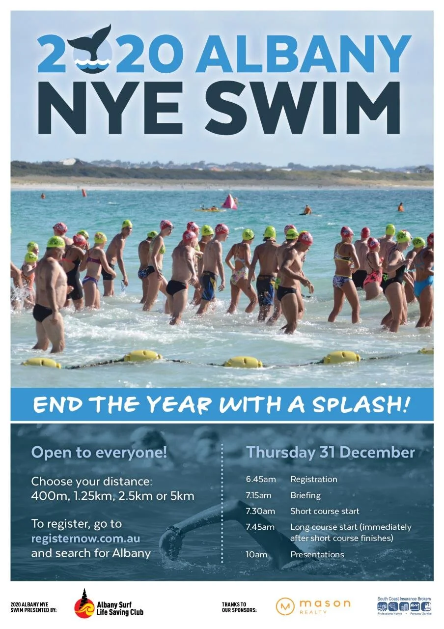 Albany Surf Life Saving Club's New Year's Eve Swim