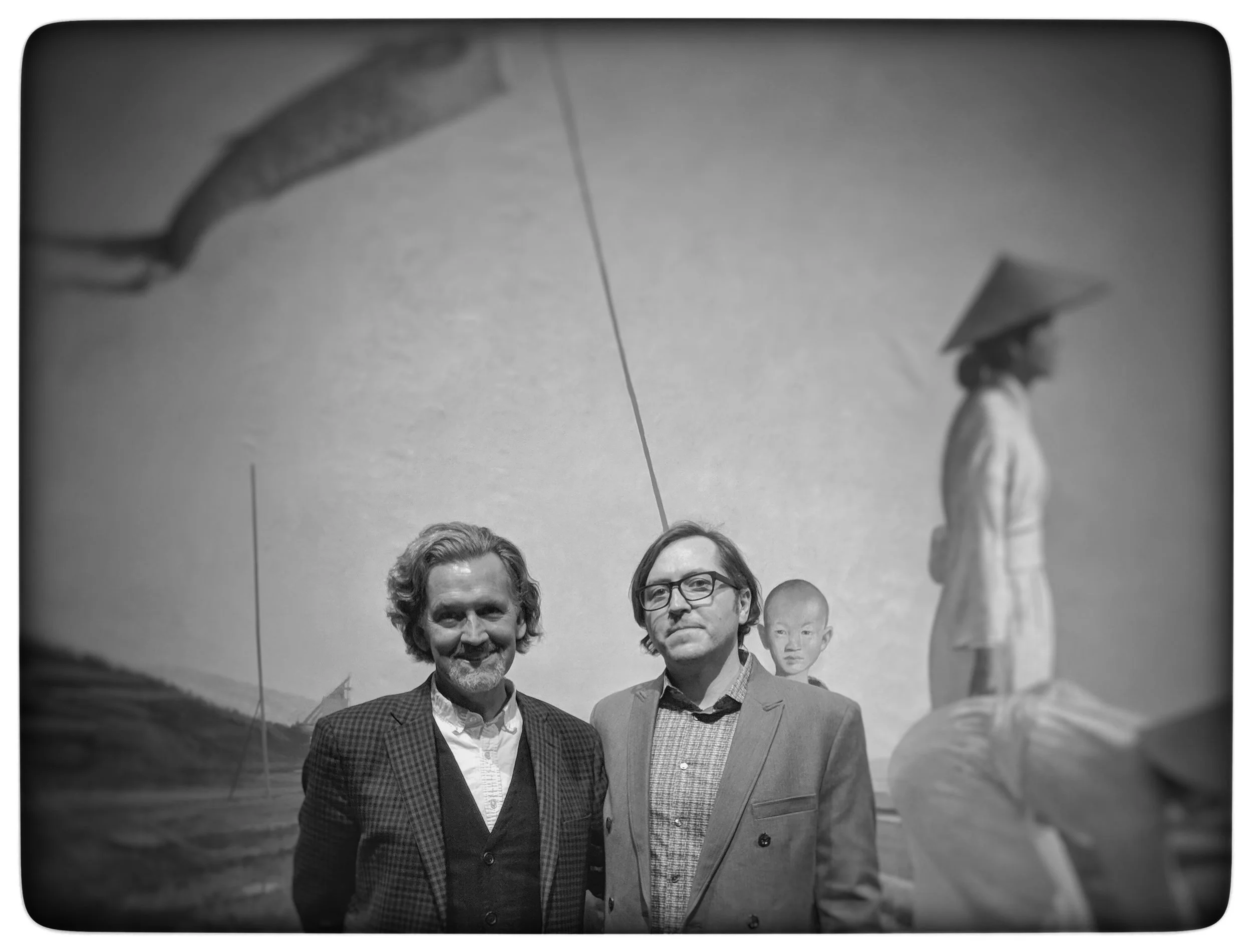 T David Downs & painter Bo Bartlett in 2018