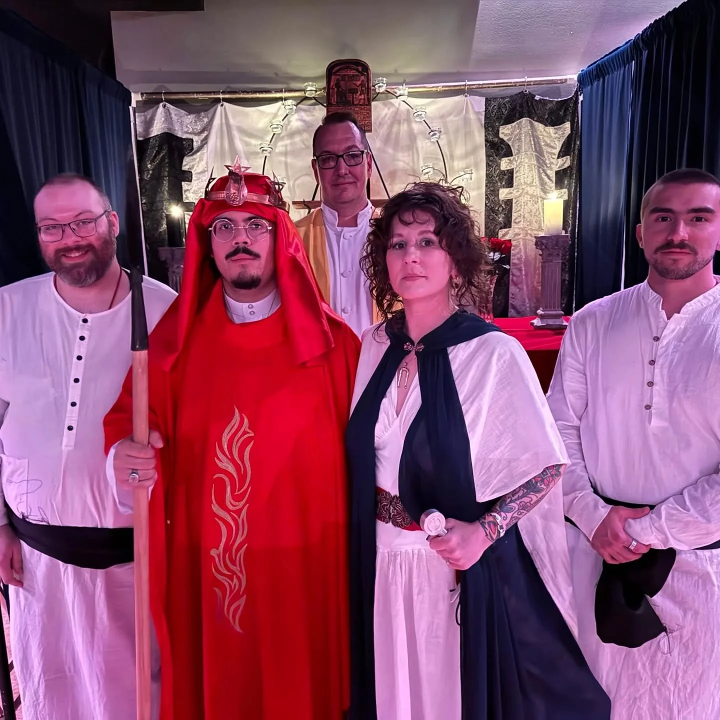 Do what thou wilt shall be the whole of the Law.

The members and friends of Blue Equinox Oasis celebrated the Third Day of the writing of the Book of the Law with a reading of Chapter III, followed by a celebration of the Gnostic Mass. The evening c