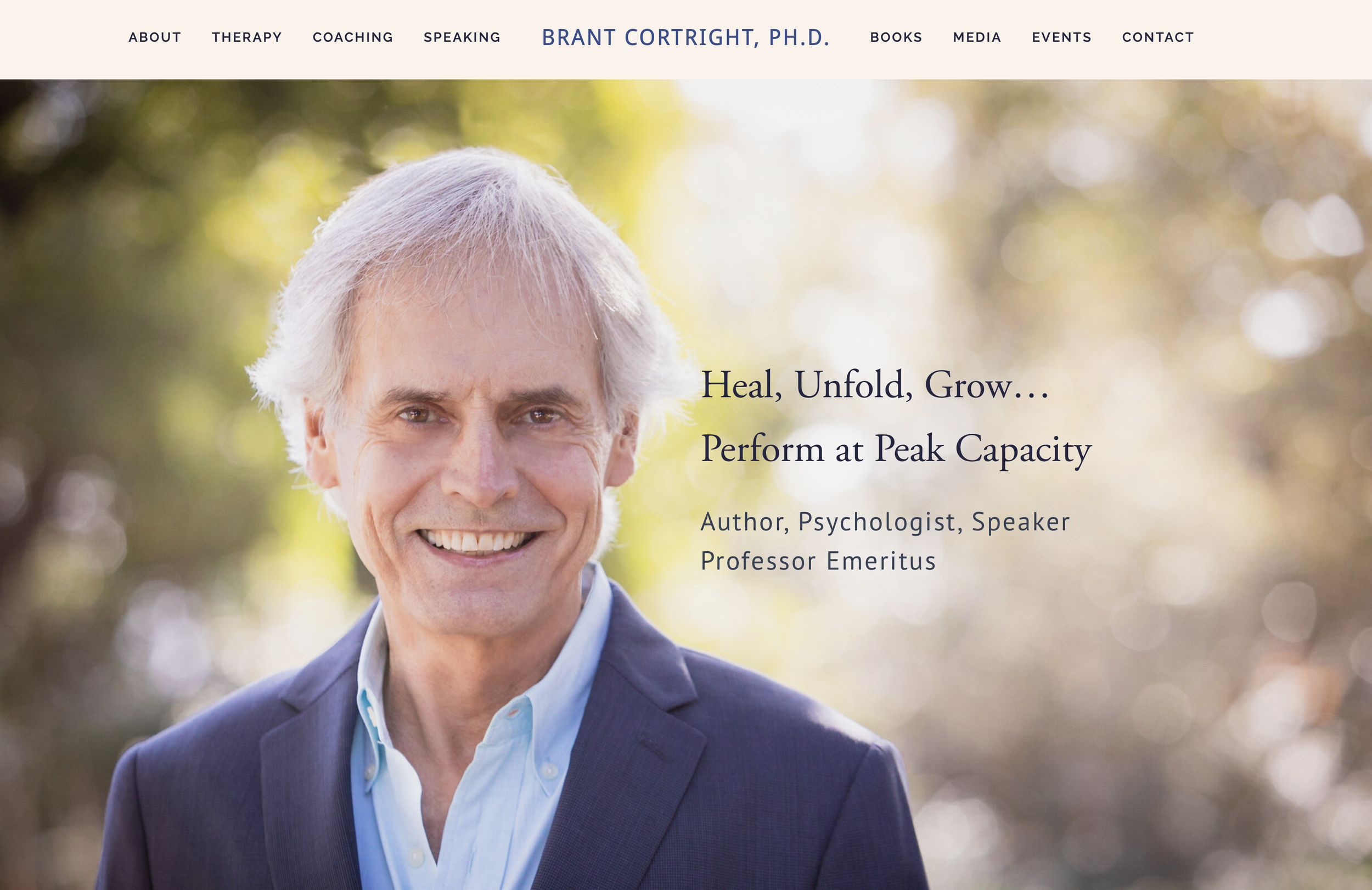 Brant Cortright, PH.D., Author, Psychologist, Speaker &amp; Professor Emeritus