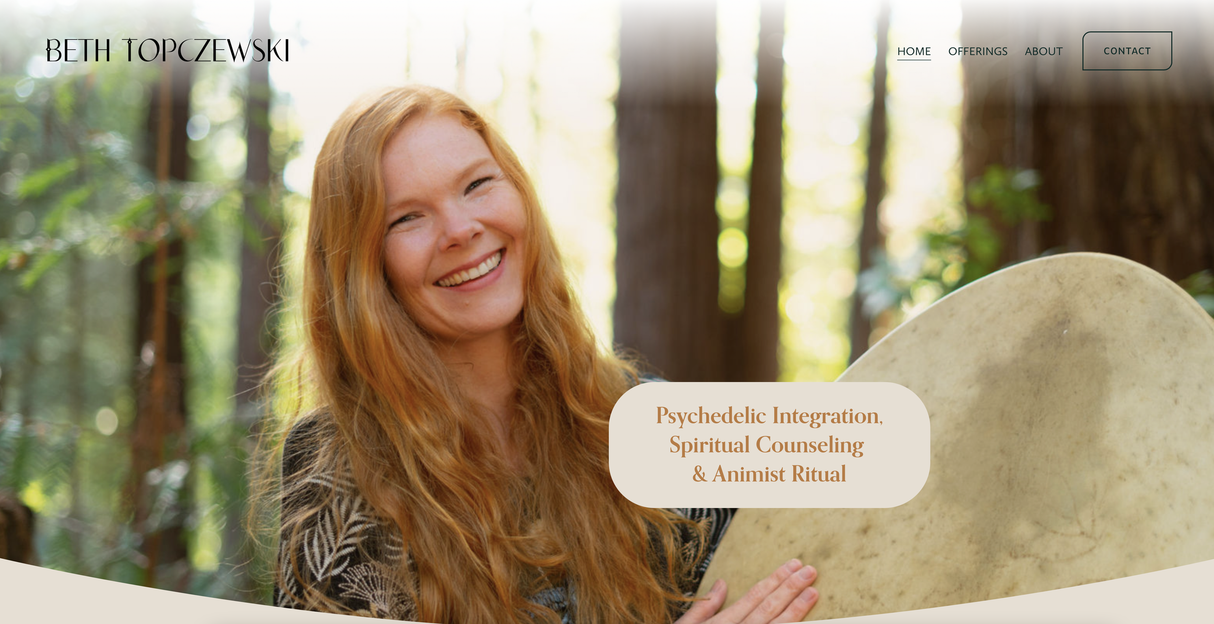 Beth Topczewski, Psychedelic Integration, Spiritual Counseling  &amp; Animist Ritual