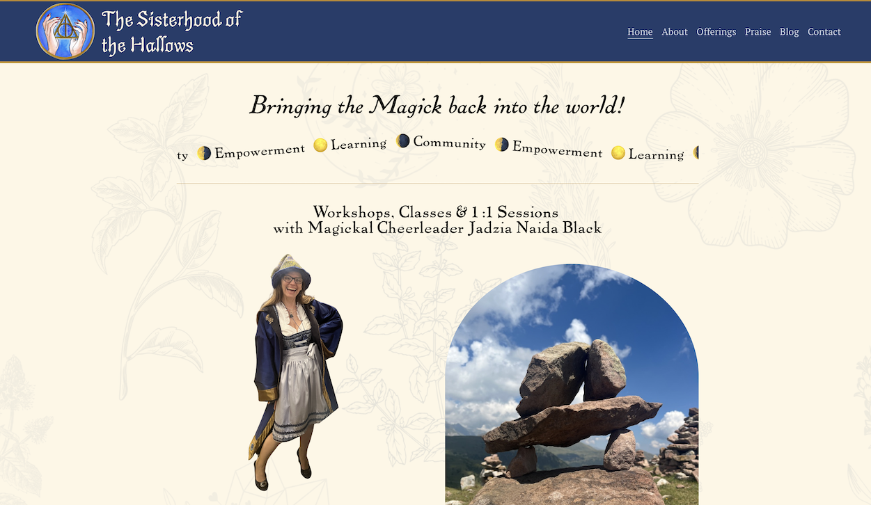 The Sisterhood of the Hallows, Magickal Workshops, Classes &amp; 1:1 Sessions