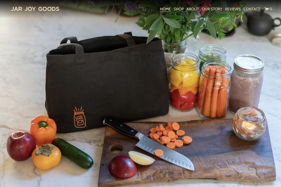 Jar Joy Goods, Tote Bag for Glass Jars