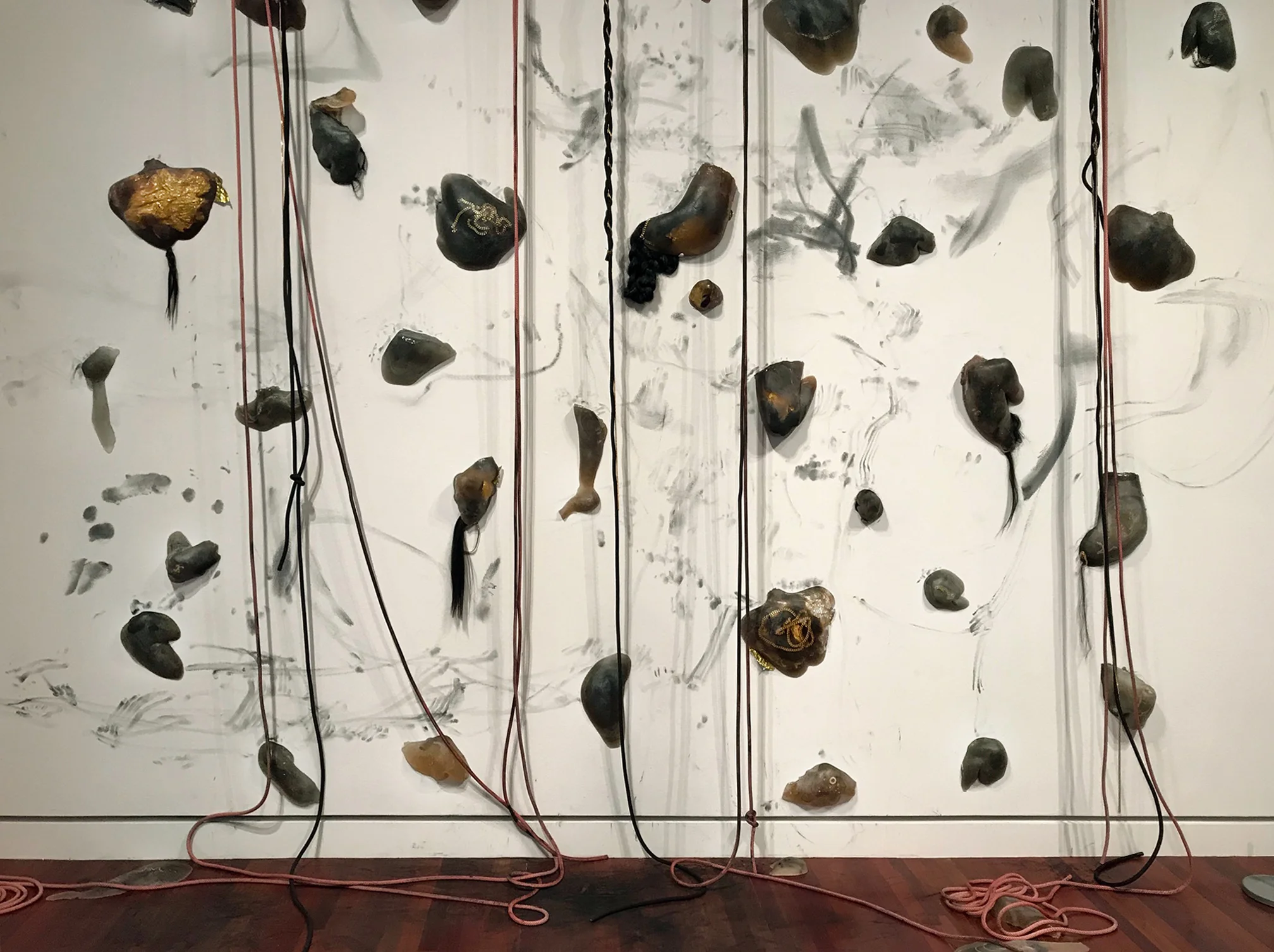 Second performance of Braidrage , documentation, Fine Art Contemporary at Colorado Springs College, CO, 2018