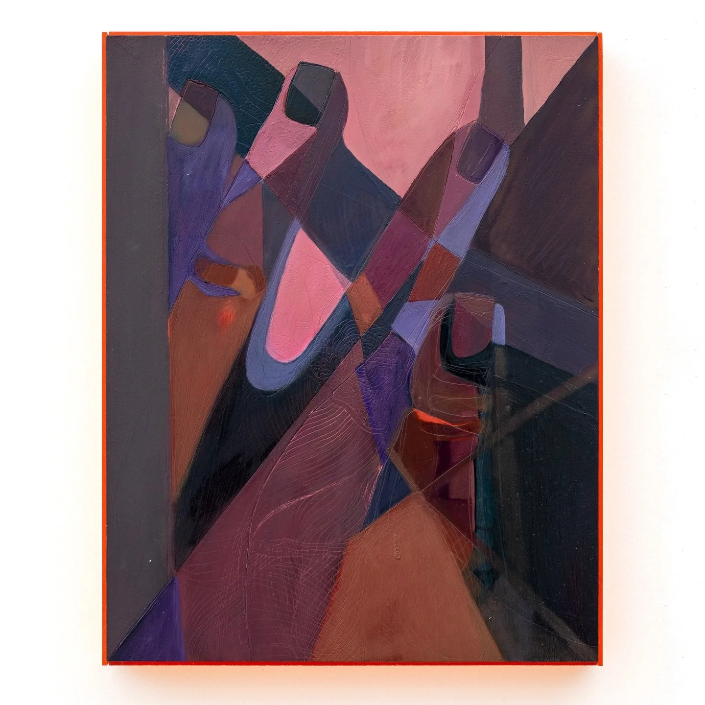 Area Frame, Amber, 2026
oil on panel, artist&rsquo;s Lucite frame
14 x 11 x 1.5 inches 

@baseerakhan #painting #carving