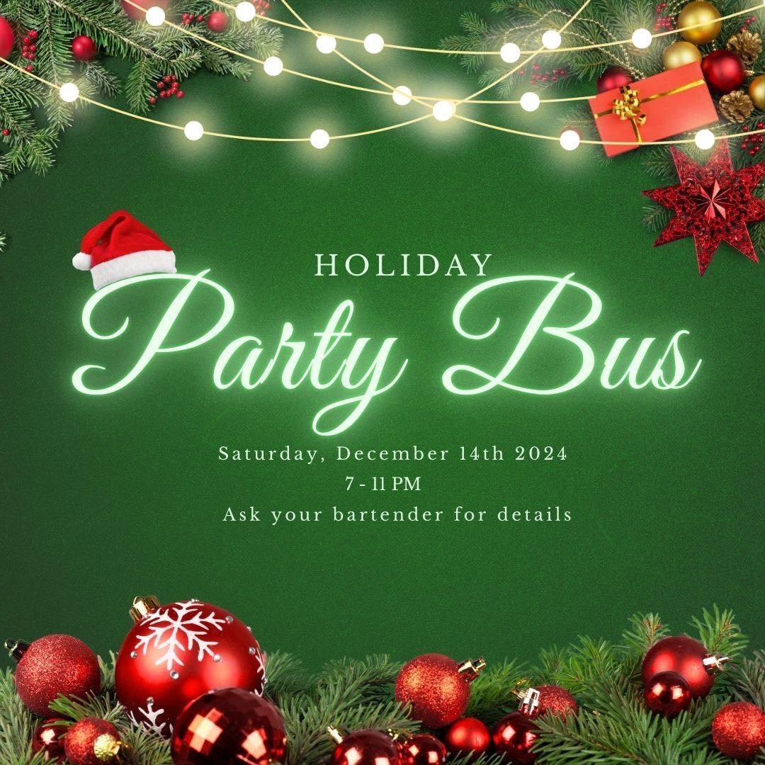 ITS THE HOLIDAY SEASON! ❤️🎄💚

On Saturday, December 14th, we&rsquo;ll be bar hopping in style and enjoying the beauty of the season!  Starting at Club 400 at 6:30, we&rsquo;ll board the bus at 7 and head out to look at lights, drinks in hand, then 