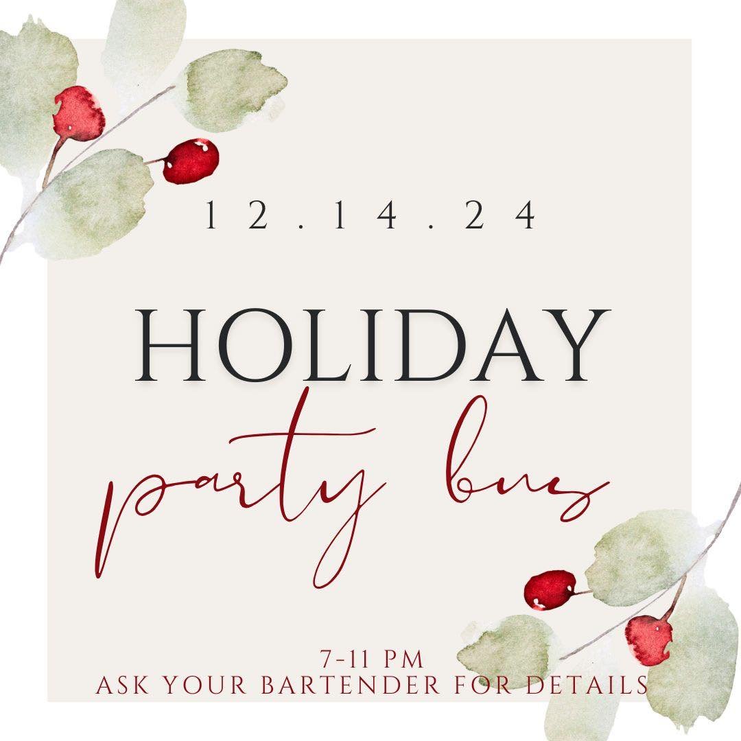 ITS THE HOLIDAY SEASON! ❤️🎄💚

Next Saturday, December 14th, we&rsquo;ll be bar hopping in style and enjoying the beauty of the season!  Starting at Club 400 at 6:30, we&rsquo;ll board the bus at 7 and head out to look at lights (Miller Valley and C