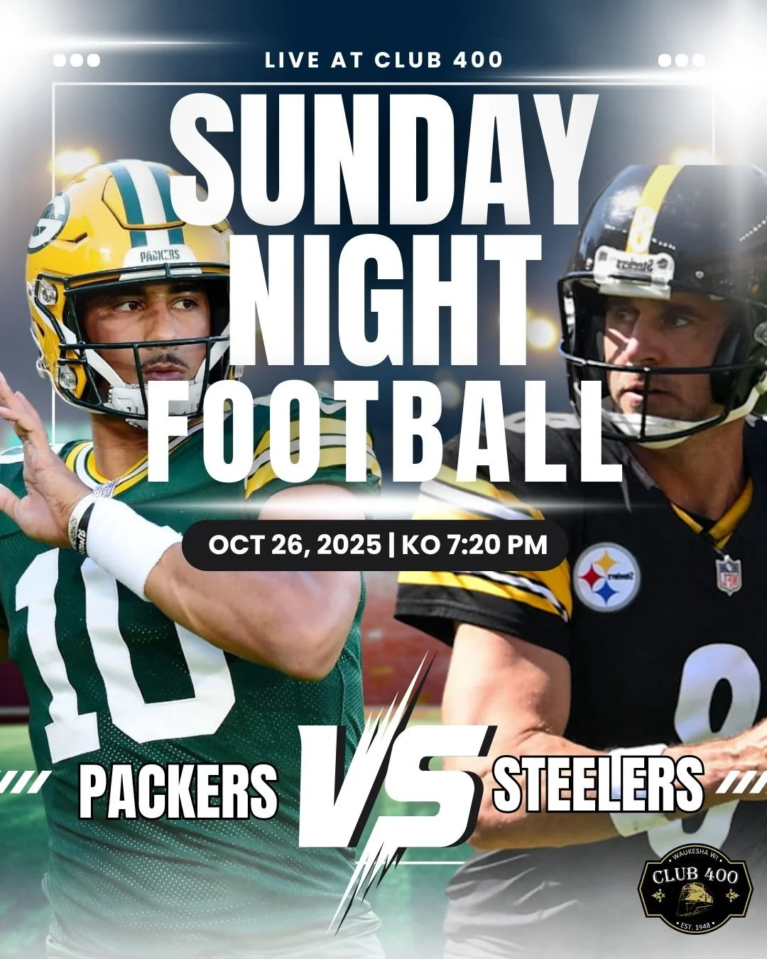 Green Bay Packers vs Pittsburgh Steelers