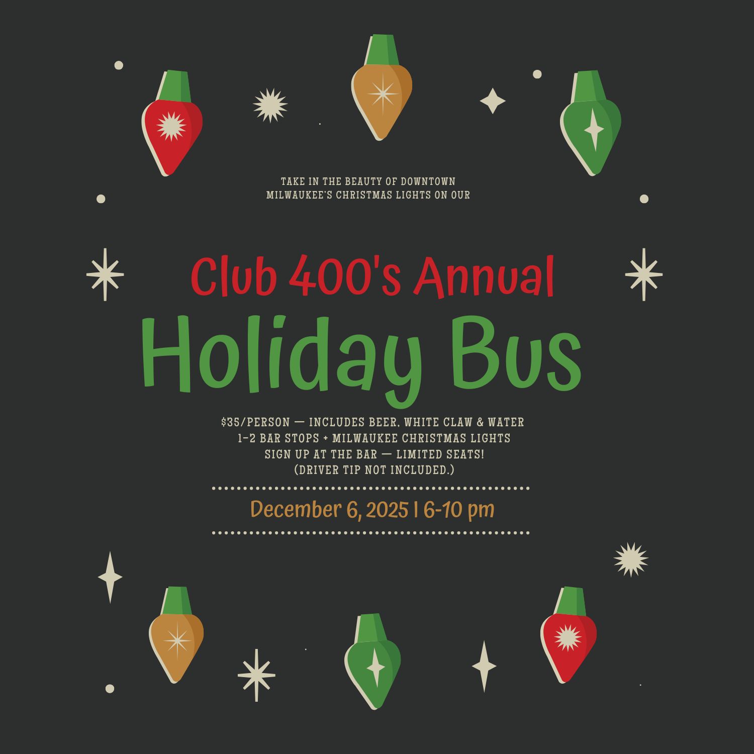 Annual Holiday Bus