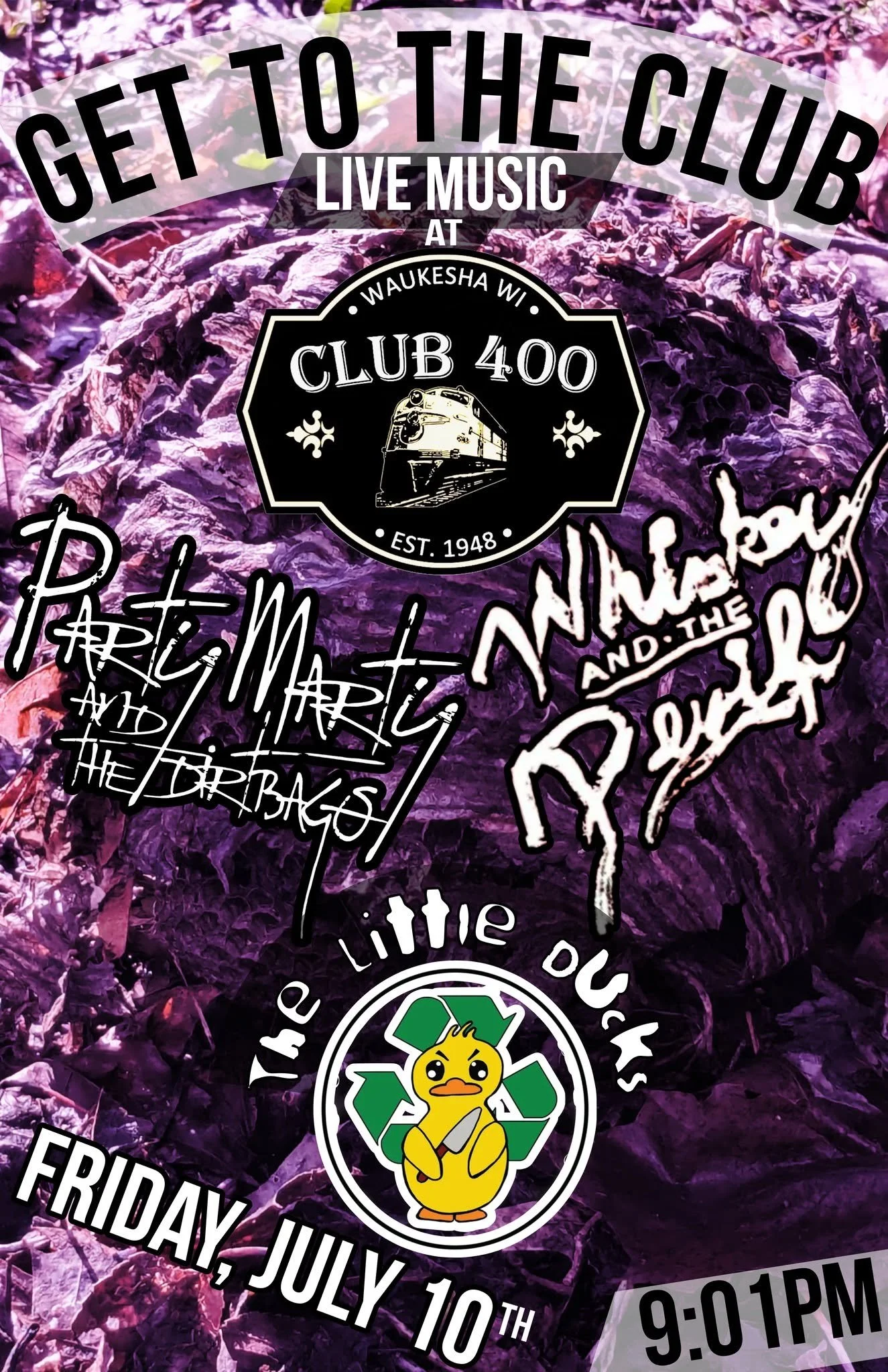 Live Music at Club 400: Whiskey &amp; The Devil, Little Ducks &amp; Party Marty &amp; The Dirtbags