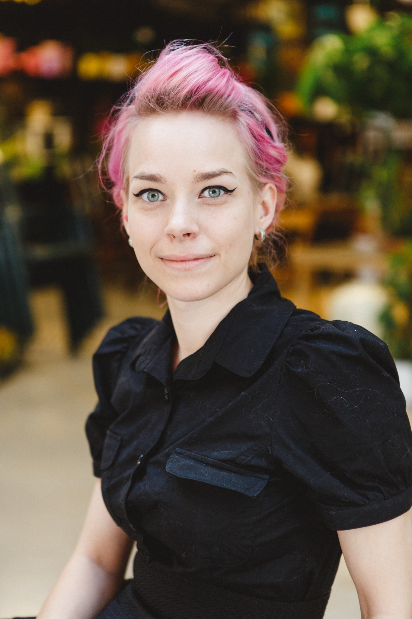 Maria är delägare och ansvarig för Ecoflor Maria is the owner and shop manager of Ecoflor